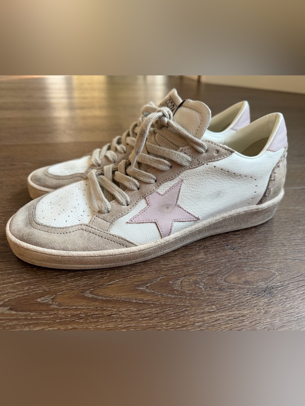 Golden Goose Ball Star Women’s Shoes Sneakers Pink Tan Sz 40 - Picture 5 of 12